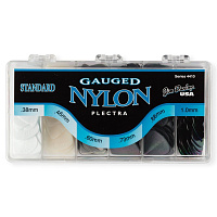 Dunlop 4410 Nylon Standard Display медиаторы, 0,38/0,46/0,6/0,73/0,88/1 мм; по 36 шт.