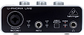 Behringer U-PHORIA STUDIO набор для звукозаписи: USB-аудиоинтерфейс UM2, конденсаторный микрофон C-1, наушники HPS5000