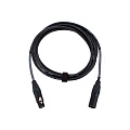 Cordial CPM 3 FM микрофонный кабель XLR female/XLR male, разъемы Neutrik, 3,0 м, черный