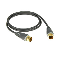 KLOTZ MID-060 миди-кабель 5pin - 5pin, цвет черный, разъемы KLOTZ, длина 6 метров