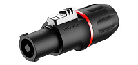 ROXTONE RS4FP-Red Разъем кабельный типа speakon, 4-контактный, "female", контакты: никелированная латунь. Цвет черно-красный