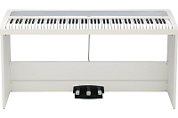 KORG B2SP WH цифровое пианино, взвешенная клавиатура, 12 тембров, педаль, адаптер питания в комплекте, цвет белый