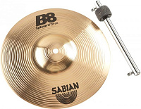 SABIAN B8 PACK SPLASH N STACKER - набор тарелок (10" B8  Splash, Double-hinged cymbal stacker, стойка-клемп под тарелку)