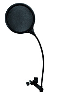 Omnitronic Microphone popfilter DSH-135 black  Ветрозащита для микрофонов для студийного использования. Двойной нейлоновый экран диаметром 130 мм. Гибкий gooseneck длина 30 см.Крепление на стойки.