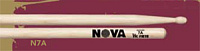 VIC FIRTH N7A  барабанные палочки 7A с деревянным наконечником, материал - орех, длина 15 1/2", диаметр 0,540", серия NOVA