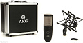 AKG P420  конденсаторный микрофон, 3 диаграммы напр., 20-20000Гц, 28мВ/Па, SPL до155дБ, AKG SH300 "паук", кейс