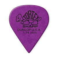 Dunlop 412R114 Tortex Sharp 72Pack  медиаторы, толщина 1,14 мм, 72 шт.