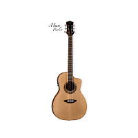 Luna Par B  электроакустическая гитара с вырезом, цвет натуральный