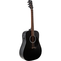 JET JDE-255 BKS  электроакустическая гитара, цвет черный
