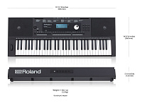 Roland E-X20 синтезатор с автоаккомпанементом, 61 клавиша, полифония 128 голосов, 253 стиля, 656 тембров