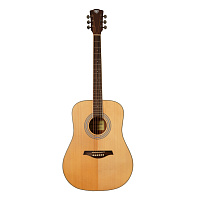 ROCKDALE Aurora D6 NAT Satin акустическая гитара, дредноут, цвет натуральный, сатиновое покрытие
