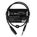 ROCKDALE XF001-1M микрофонный кабель XLR мама - джек стерео 6.3 мм, длина 1 метр