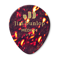 Dunlop 485R05MD Celluloid Shell Teardrop Medium 72Pack медиаторы, средние, 72 шт.