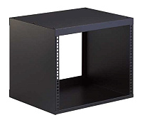 K&M 48240-008-55 рэковый шкаф 19', направляющие спереди и сзади, 8 юнитов, глубина 43 см, чёрный, сталь