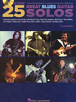 HL00699790 - Dave Rubin: 25 Great Blues Guitar Solos - Transcriptions, Lessons, Bios And Photos - книга: Дэйв Рибин: 25 великих блюзовых соло, 124 страницы, язык - английский
