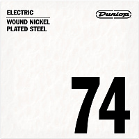 Dunlop DEN74  струна для электрогитары, никелированная, 0.074