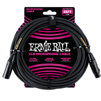 Ernie Ball 6073 кабель микрофонный, XLR  XLR, длина 7.62 метра, цвет чёрный