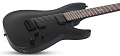 Schecter DAMIEN-7 SBK Электрогитара, 7 струн, 24 лада, цвет черный матовый 