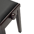 ROCKDALE RHAPSODY 135 ROSEWOOD BLACK деревянная банкетка с регулировкой высоты, цвет корпуса палисандр, сиденье - кожзам черный