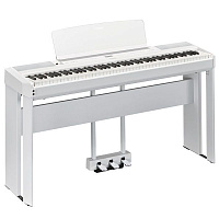 Yamaha P-515WH Set  портативное цифровое пианино, 88 клавиш, цвет белый, в комплекте блок педалей и стойка