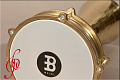 MEINL HE-215  дарбука, медь, 7 7/8" x 15 1/2", ручная ковка рисунка, в комплекте: настроечный ключ, запасная мембрана, чехол
