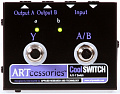 ART CoolSwitch Ножной переключатель, позволяет направлять источник основного сигнала - бас, гитара, клавишные на два усилителя мощности или канальный усилитель, или наоборот два источника сигнала на один усилитель