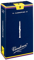 Vandoren трости для кларнета Bb (2) (10 шт. в синей пачке) CR102
