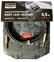 Xline Cables RINST JACK-JACK 045 Кабель инструментальный джек моно 6.3 мм - джек моно 6.3 мм, длина 4.5 м