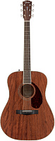 FENDER PM-1 Dreadnought All Mahogany with Case, Natural OV Акустическая гитара, массив красного дерева, накладка овангкол, кейс