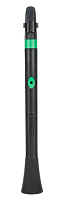 NUVO Dood (Black/Green) блок-флейта DooD, строй С (до) (диапазон одна октава и отдельные ноты верхнего регистра), материал АБС-пластик, цвет чёрный/зеленый, в комплекте кейс, таблица аппликатур, крышка мундштука и два язычка NUVO