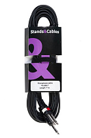 STANDS & CABLES YC-009-7 - кабель распаянный Jack 6,3мм стерео - 2 Jack 6.3 мм. моно, длина 7 м.