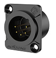 ROXTONE RX5MDWP-BG Разъем XLR панельный, "папа", 5-контактный