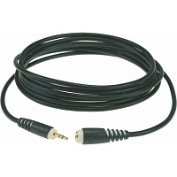 Klotz AS-EX20600  кабель-удлинитель для наушников, 3,5 мм  стерео мини-джек  (M) мини-джек (F), 6 м, черный